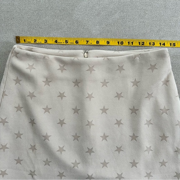 Altar’d State Faux Suede Star Print Skirt. Size Medium. Cream. - Picture 2 of 7